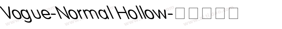 Vogue-Normal Hollow字体转换